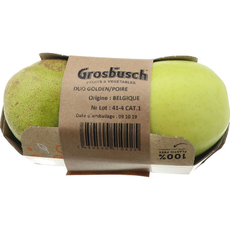 DUO POMME/POIRE TO-GO GROSBUSCH PREPACK 8X2PCS